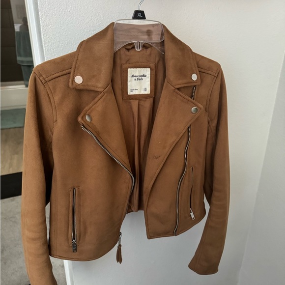 Abercrombies & Fitch Faux Suede Moto Jacket - Picture 4 of 5